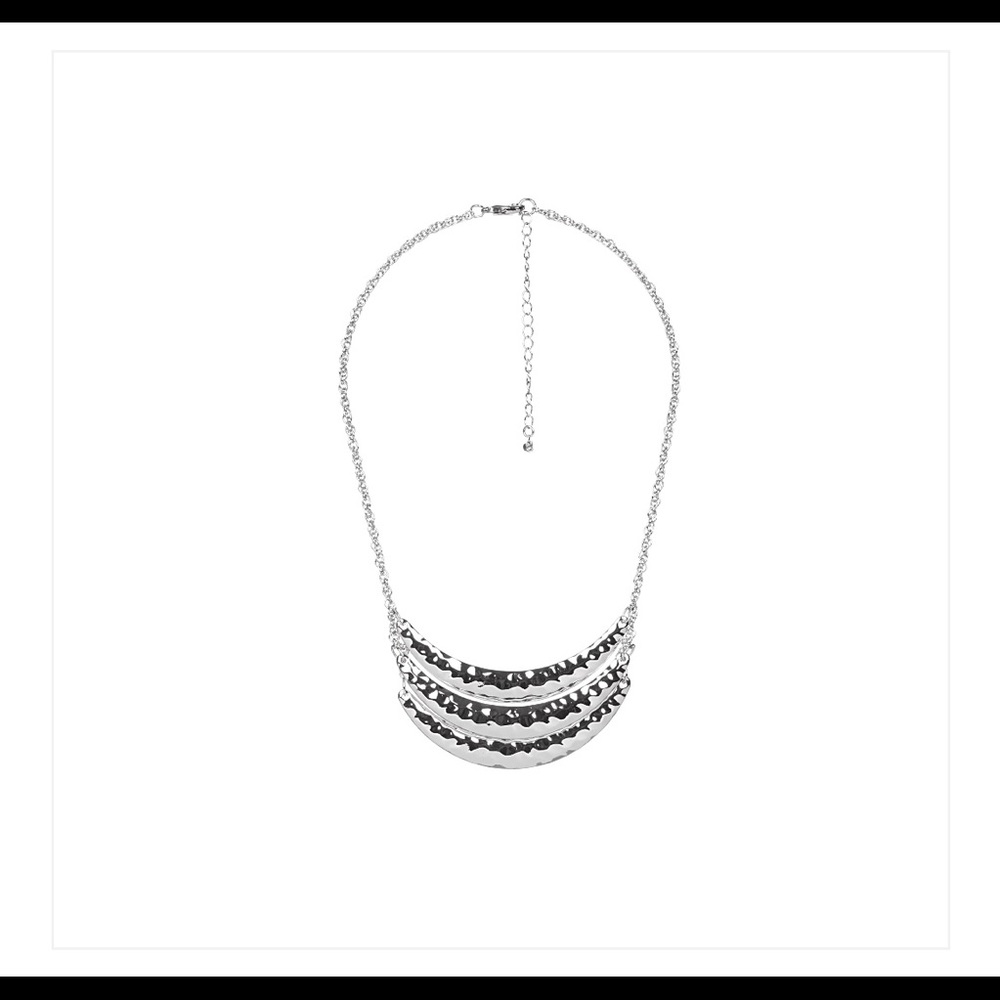 Silver bar necklace